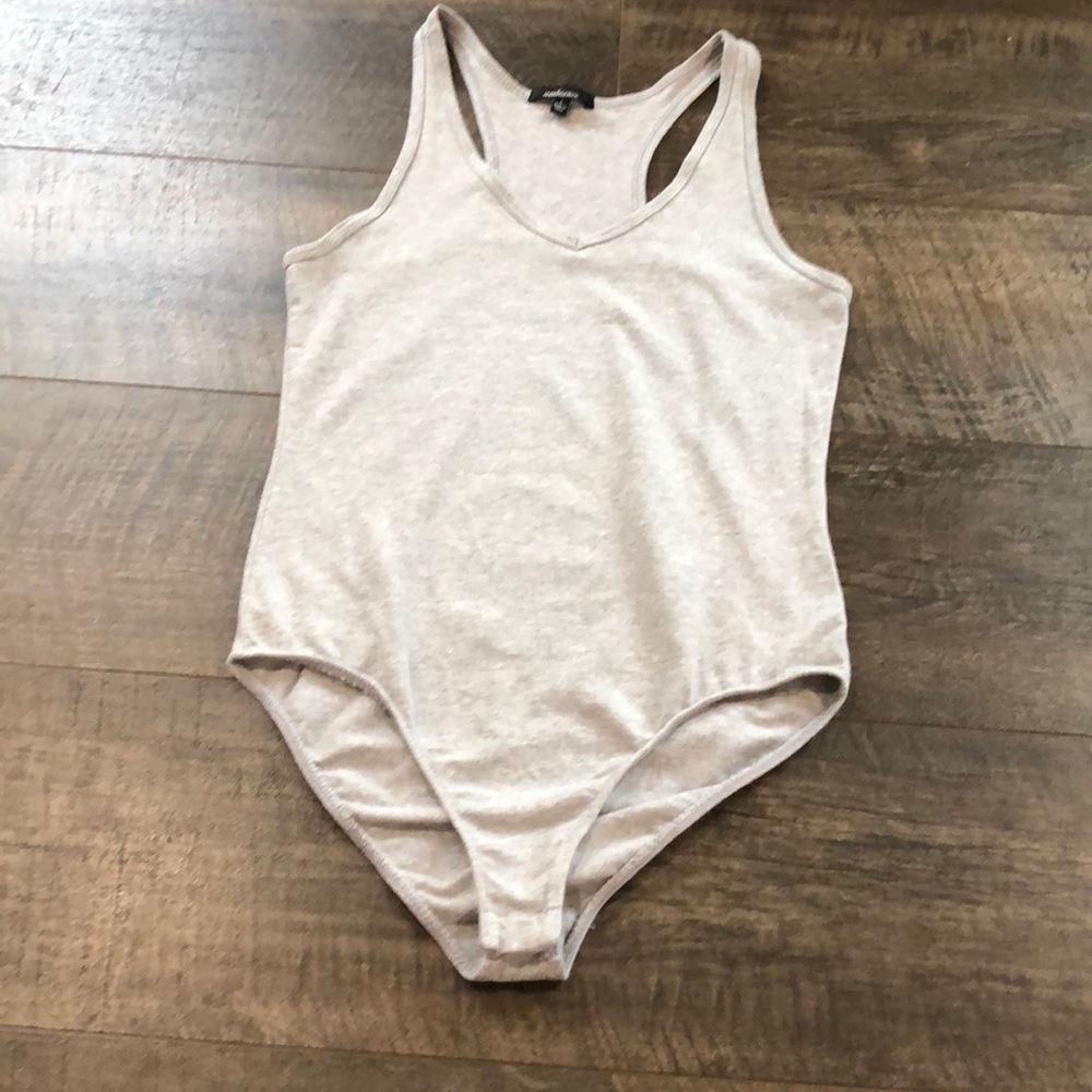 AMBIANCE GREY TANK TOP BODYSUIT JR L